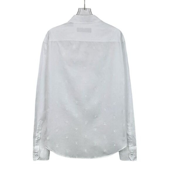 Louis Vuitton White Monogram Button-Up Shirt - Picture 2 of 8